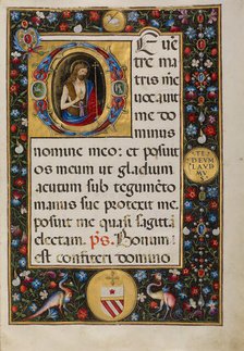 Initial D: Saint John the Baptist, about 1520. Creator: Matteo da Milano.