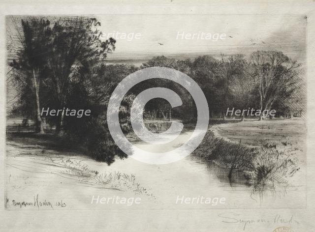 A Sunset in Ireland, 1863. Creator: Francis Seymour Haden (British, 1818-1910).