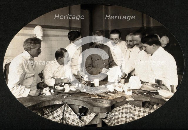 F  Lejars demonstrating operation techniques, c1900s. Creator: Fontes.