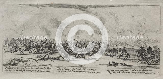 The Large Miseries of War: The Battle, 1633. Creator: Jacques Callot (French, 1592-1635).