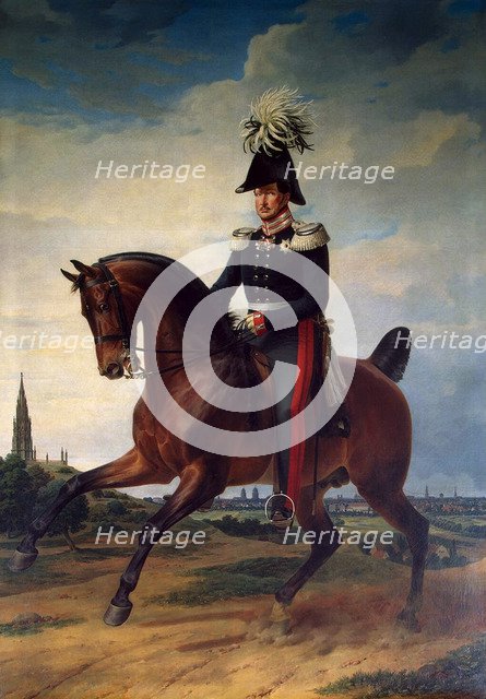 'Equestrian Portrait of Frederick William III of Prussia', (1797-1840), 1831.  Creator: Franz Kruger.