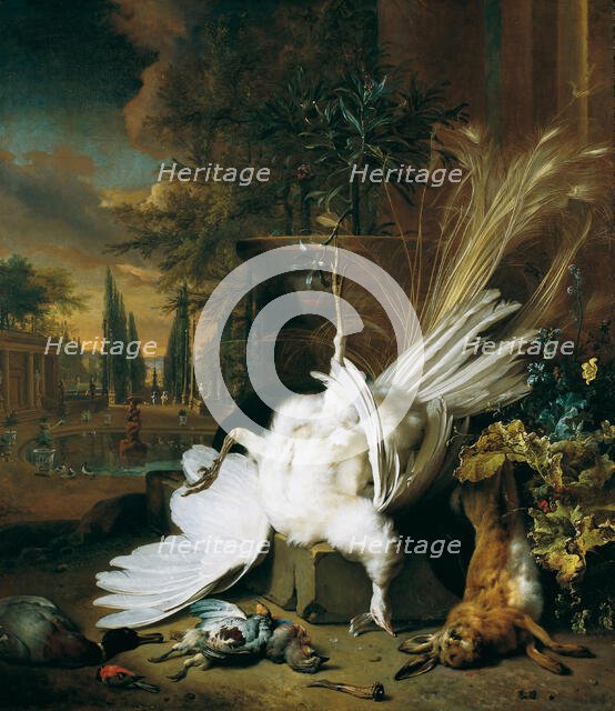 The white peacock, 1693. Creator: Weenix, Jan, the Younger (1642-1719).