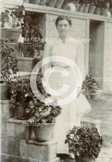 Portrait of Marie-Louise Flygare (n. Lundberg) in Persia 1913-14. Creator: Harald Lundberg.