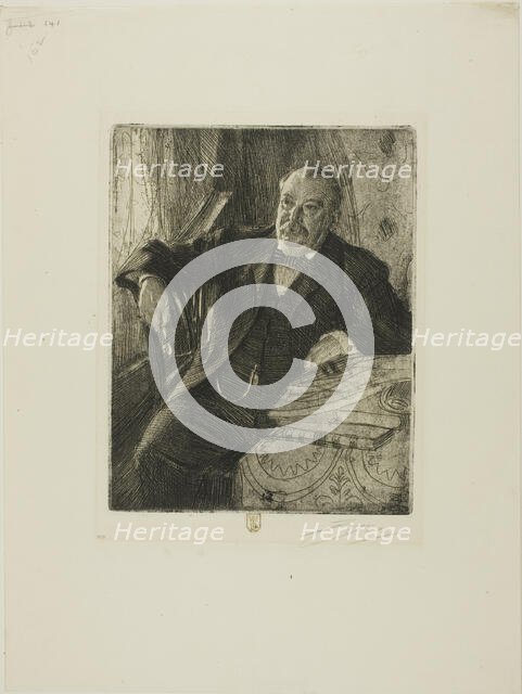 Grover Cleveland I, 1899. Creator: Anders Leonard Zorn.