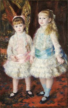 Pink and Blue - Alice and Elisabeth Cahen d'Anvers, 1881. Creator: Renoir, Pierre Auguste (1841-1919).