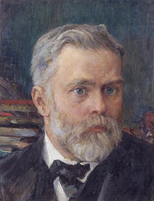 Portrait of Emanuel Nobel (1859-1932), c. 1909. Artist: Serov, Valentin Alexandrovich (1865-1911)