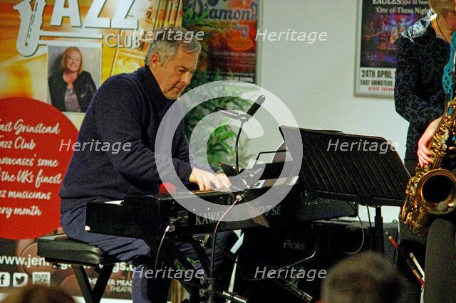 Adrian York, Hannah Horton Quartet, East Grinstead Jazz Club, West Suusex, Jan 2025. Creator: Brian O'Connor.