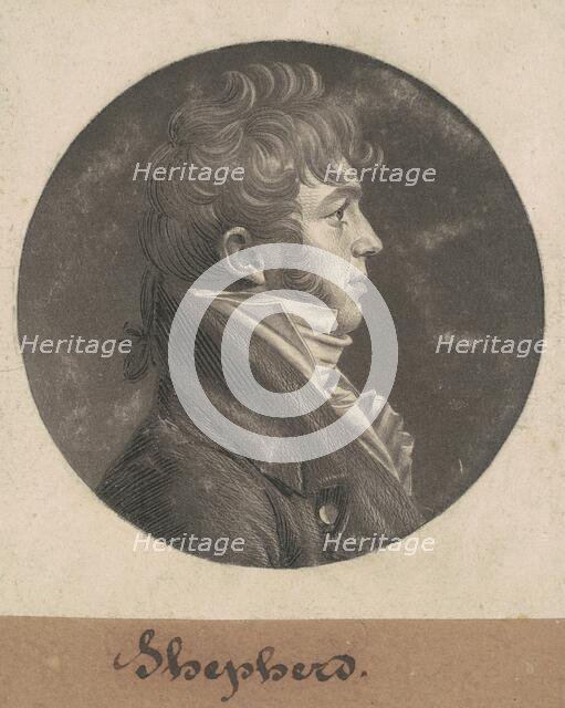 Shepherd, 1803. Creator: Charles Balthazar Julien Févret de Saint-Mémin.