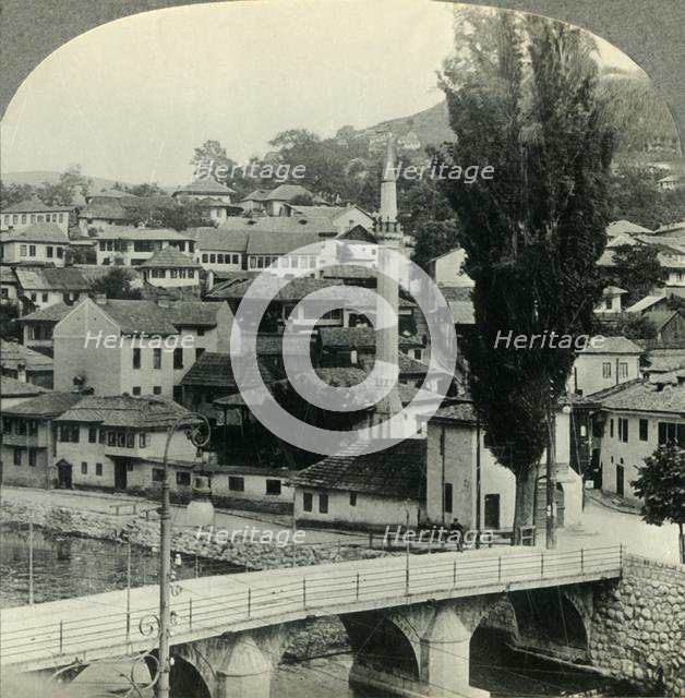 'Serajevo, Yogslavia - Scene of Murder of Crown Prince which Started Flame that Engulfed All Europe' Creator: Unknown.