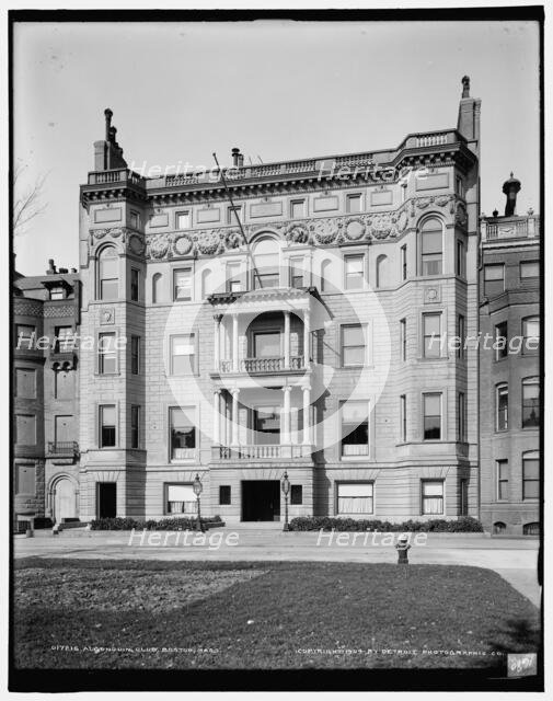 Algonquin Club, Boston, Mass., c1904. Creator: Unknown.