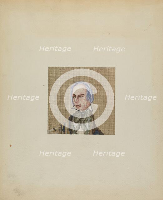 Needlepoint Picture, c. 1937. Creator: Jules Lefevere.