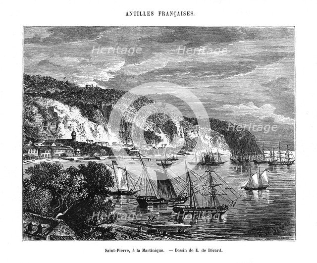 Saint Pierre, Martinique, 19th century. Artist: E de Berard