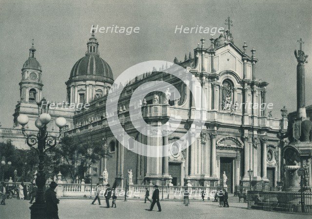 Catania Cathedral, Sicily, Italy, 1927. Artist: Eugen Poppel.