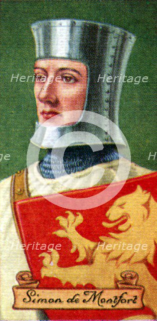 Simon de Montfort, taken from a series of cigarette cards, 1935. Artist: Unknown
