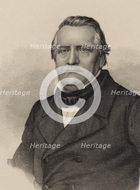 Portrait of the Composer Franz Lachner (1803-1890) , 1850. Creator: Riedt, Christian (active Mid of 19th cen.).