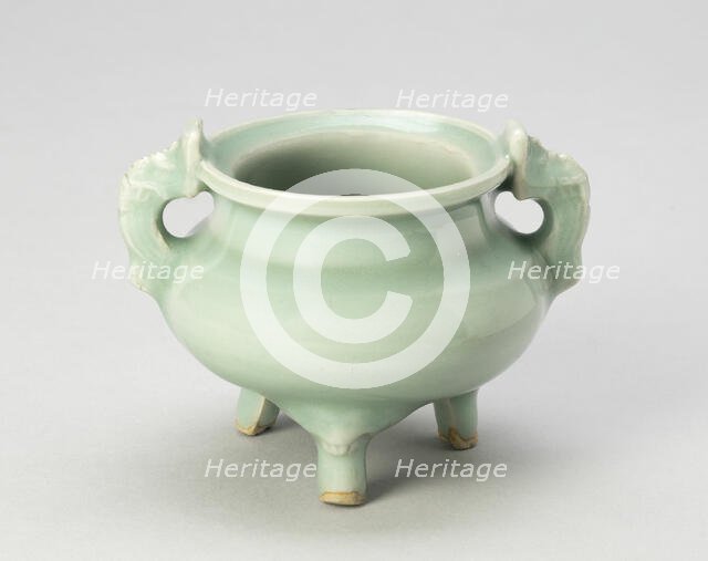 Tripod Incense Burner (Censer) with Monster-Head Feet..., Southern Song dynasty (1127-1279). Creator: Unknown.