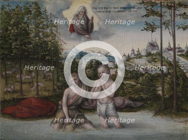 The Baptism of Christ, 1530s. Creator: Lucas Cranach (German, 1472-1553).