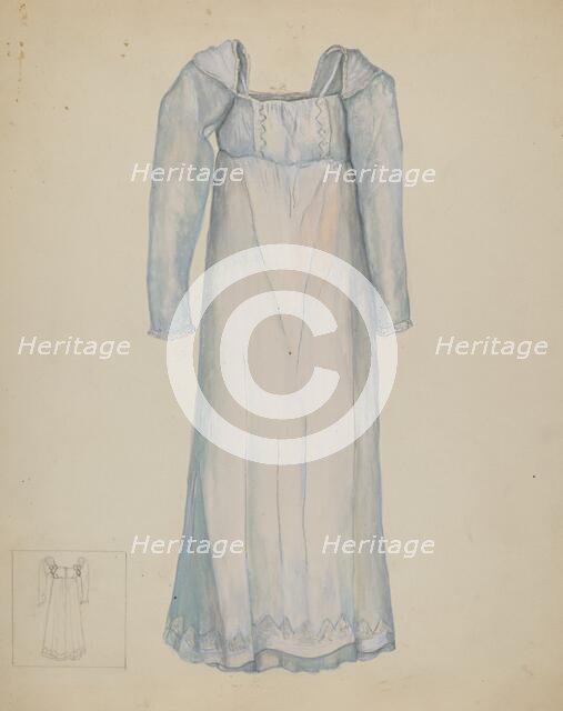 Dress, 1935/1942. Creator: Edna C. Rex.