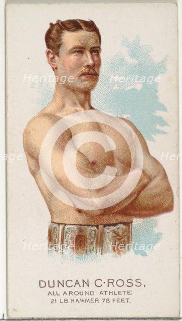 Duncan C. Ross, All Around Athlete, from World's Champions, Series 2 (N29) for Allen & Gin..., 1888. Creator: Allen & Ginter.