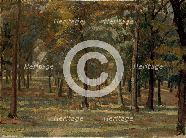 Richmond Park, 1914. Artist: Spencer Gore.