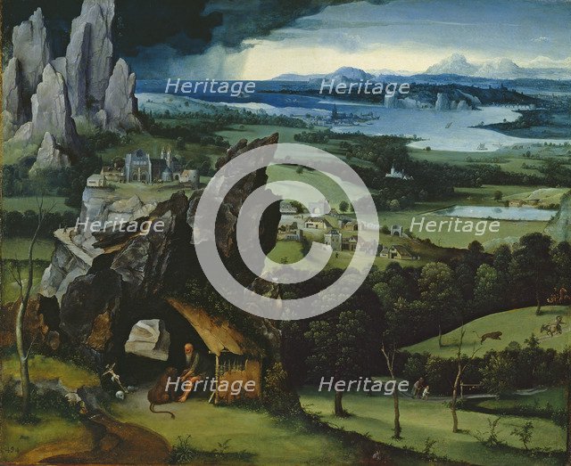 Landscape With Saint Jerome. Artist: Patinir, Joachim (ca. 1480-1524)