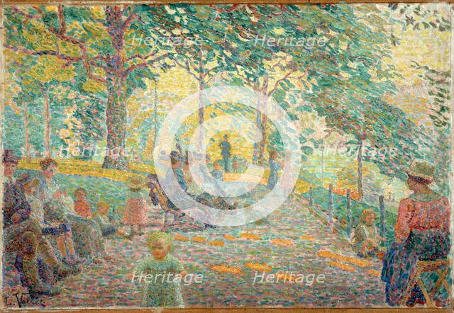 Afternoon at Parc Montsouris, c1919. Creator: Ludovic Vallee.