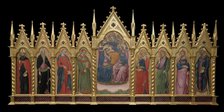 Polyptych-Coronation of Mary and Saints, between 1350-1380. Creator: Jacobello di Bonomo.