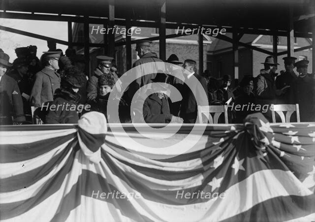 Woodrow Wilson, Fort Myer Officers' Training School, 1917. Creator: Harris & Ewing.