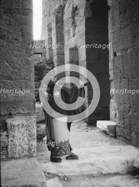 Kanellos dance group at ancient sites in Greece, 1929 Creator: Arnold Genthe.