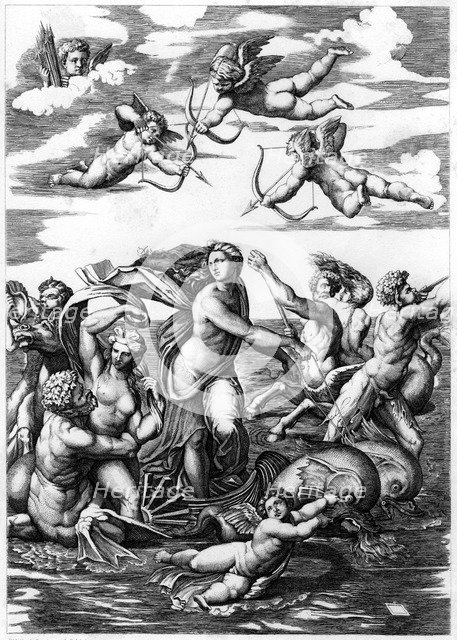 'The Triumph of Galatea', 1512 (1849).Artist: L Delaistre