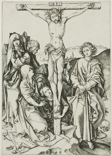 The Crucifixion, from The Passion, c. 1475. Creator: Martin Schongauer.