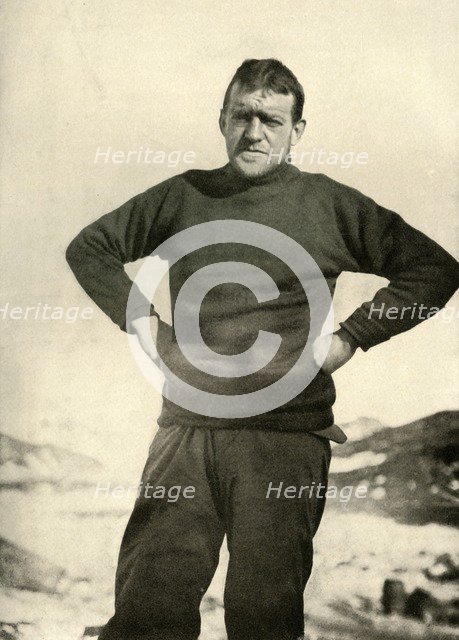 'The Leader of the Expedition in Winter Garb', c1908, (1909). Artist: Unknown.