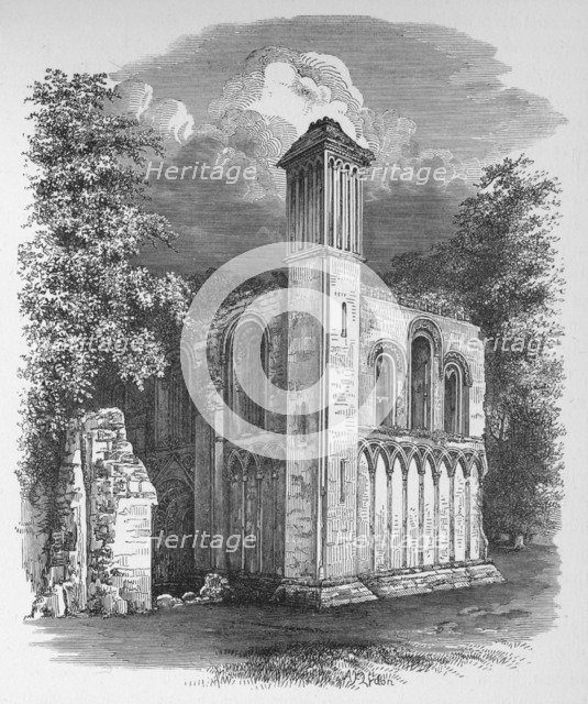 'St. Joseph's Chapel, from North-West', Glastonbury Abbey, c1880, (1897). Artist: Alexander Francis Lydon.