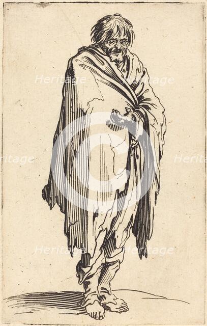 Beggar with Bare Head and Feet, c. 1622. Creator: Jacques Callot.