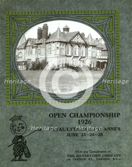 Poster for Open Championship, Royal Lytham and St Annes, 1926. Artist: Unknown