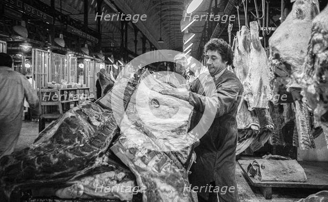 Smithfield Meat Market, City of London, January 1980. Creator: Peter Thompson.