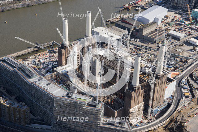 Renovation of Battersea Power Station as part of the Nine Elms Development, London, 2018. Creator: Historic England Staff Photographer.