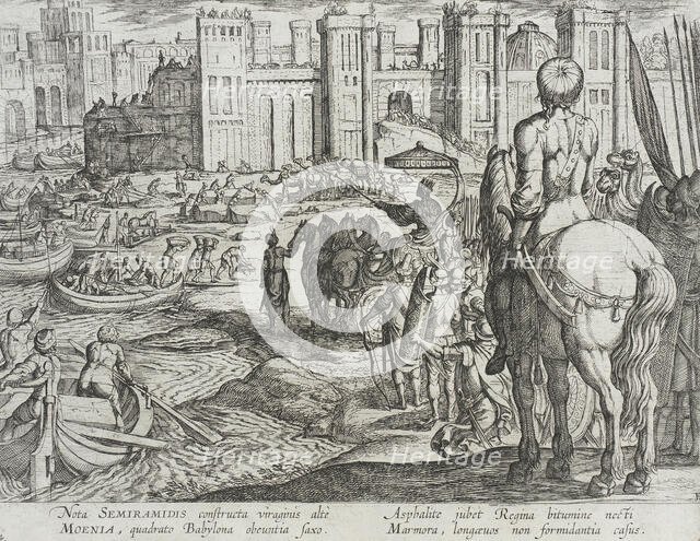 The Walls of Babylon, published 1610. Creator: Antonio Tempesta.