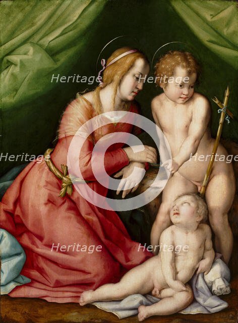 Madonna and Child with the Infant Saint John, First half of the 16th century. Creator: Foschi, Pier Francesco di Jacopo (1502-1567).