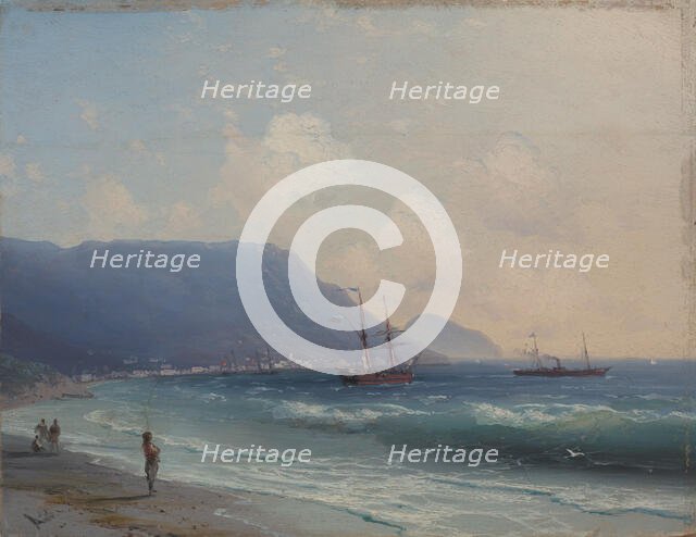 Seascape overlooking Yalta, . Creator: Aivazovsky; Ivan Konstantinovich (1817-1900).