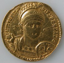 Solidus of Constantius II (Sole Emperor, 353-361), Byzantine, 353-361. Creator: Unknown.