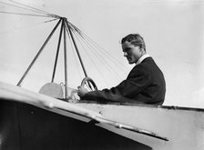 J.M. Johnson in Bleriotype [plane], between c1910 and c1915. Creator: Bain News Service.