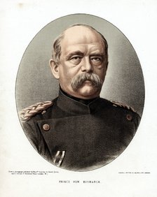 Otto von Bismarck, German statesman, c1880. Artist: Unknown