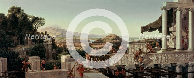 View of the Flower of Greece, 1836. Artist: Ahlborn, August Wilhelm Julius (1796-1857)