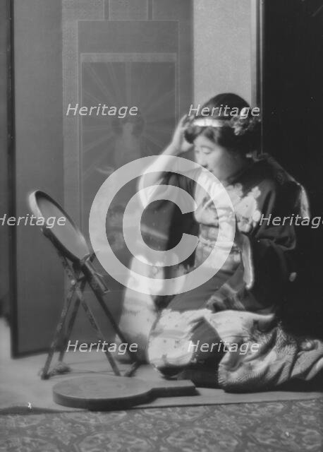 Miura, Tamaki, Madame, in costume, 1915 Nov. 5. Creator: Arnold Genthe.