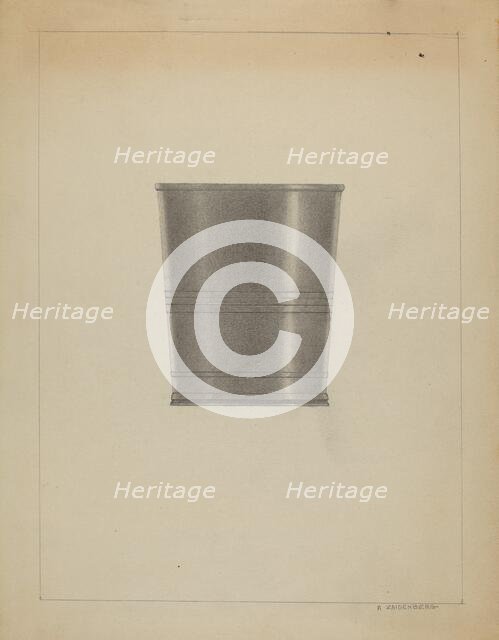 Pewter Beaker, c. 1936. Creator: A. Zaidenberg.