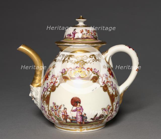 Tea Pot, c. 1723-24. Creator: Meissen Porcelain Factory (German).