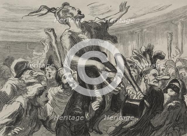 Bal de lopéra: vivent les flambards. Creator: Honoré Daumier (French, 1808-1879).
