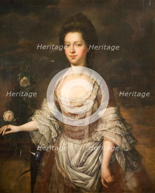 Portrait Of A Woman, Possibly Anne Clobery, 1740-1760. Creator: Unknown.