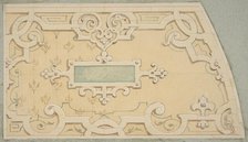 Design for the decoration of the stairway in the Chateau d'Ognon of M. de..., second half 19th centu Creators: Jules-Edmond-Charles Lachaise, Eugène-Pierre Gourdet.